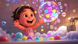 Splish, Splash, A Rainbow Bath Rhyme | Colorful Nursery Rhyme for Kids | Educational Bath Time Song