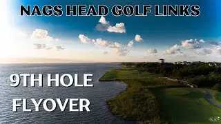 Nags Head Golf Links - 9th Hole Flyover (4K) - Sunset in North Carolina's Outer Banks