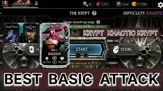 MK11 RAIDEN KHAOTIC Krypt Gameplay + Best setUps | Mortal kombat Mobile