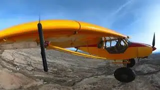 360&deg; Super Cub landing Delta, Colorado