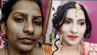 DarkSkin &without Bleach, Facial Makeup kaise kare,बिना ब्लीच,फेशियल किये बिना साँवले चेहरे पर मेकअप