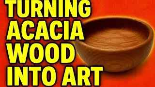 Woodturning - easy make a simple wooden bowl from blank