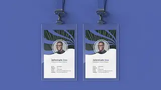 Easy Way Designing Professional ID Card Badge | Adobe Photoshop Tutorial