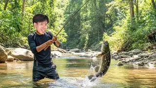 A Peaceful Day Fishing in the Creek