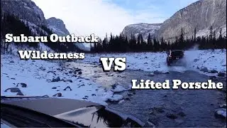 Битва на бездорожье: Subaru Outback Wilderness против Porsche с 8-дюймовым лифтом!