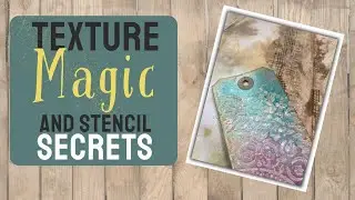 Paste & Stencil Tricks for Junk Journals & Crafts - easy when you know how!
