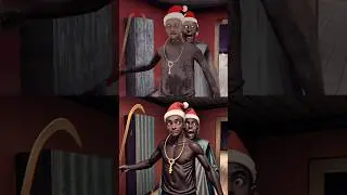 Original Granny Grandpa Christmas Jumpscares vs Anime Granny Grandpa Christmas Jumpscares #granny