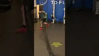 Battle Rope 2 Hand Rotational Wave & Rotational Alternating Wave