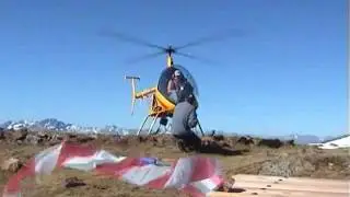 Arial work with an ultralight helicopter