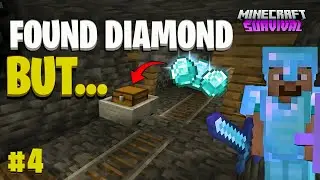Mining Iron In Mineshaft | Minecraft Survival Ep.4