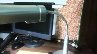 Philips 11W Advantez Steel  Silver Desk Lamp FDS500  Demonstration
