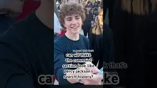 can we make the comment section look like percy&rsquo;s search history? #percyjackson #walkerscobell