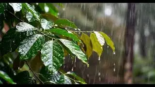 Relaxing Forest Rain Ambience 🌲 | Pure Rain Sounds for Sleep, Study, Focus | 1 Hour