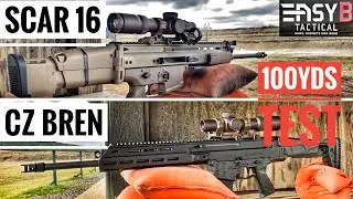 CZ Bren  vs Scar 16: 100 yards accuracy review