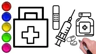 First Aid Kid Drawing For Toddler How To Draw First Aid Box | First Aid Box Drawing | Draw Smart