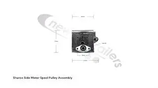 N1010836  Shurco Side Motor Spool Pulley Assembly.