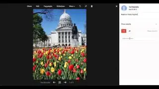 How to add comments to your photo on our Course Site. (Step Three)