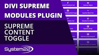 Divi Supreme Modules Supreme Content Toggle Module 👈