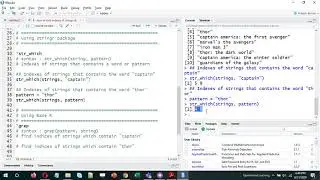 R - How to find Indexes (str_which) of strings that contain a word or pattern match using R ?
