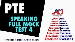 PTE Speaking Full Mock Test 4 With Answers || Weekly Update & June 2021 Edition | American Overseas