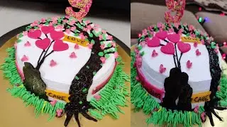 Anniversary Theme Cake Design / Cake Design Idea / Anniversary Cake /House Queen Neeta