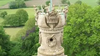 Admiral Hood Butleigh, Somerset - Drone Stock footage