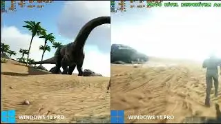 WINDOWS 10 VS WINDOWS 11 ARK SURVIVAL EVOLVED RX 7600