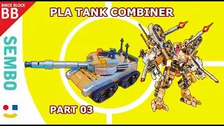 PLA Tank Combiner Sembo Block 203162 ⚡️ Как построить робота LEGO Combiner Transformers tutorial
