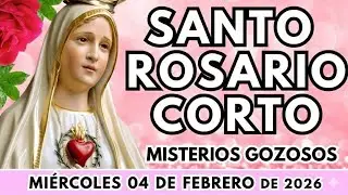 SANTO ROSARIO CORTO DE HOY MIÉRCOLES 04 DE FEBRERO 🙏 Misterios Gozosos | Rosário à Virgem María