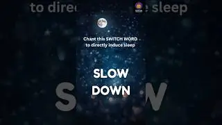 Sleep Switch Phrase to Slow the Mind for Sleep | #shorts #switchwords