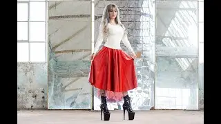 Latex Rubber Skirt and Top.