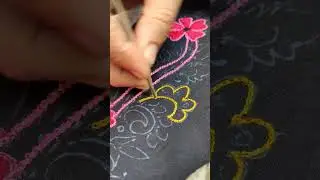 Beautiful Embroidery Design Tutorial | Pirah Stitch Studio | Easy Stitching for Beginners 2025