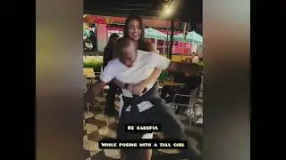 It was so easy for her 😨|#shortking #talllady #tallgirl #tallgirlfriendly #funny #fashion #fyp #duet