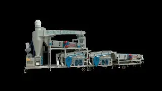 Multi-function seed/bean processing machine with air screen cleaning system,gravity table,grader.