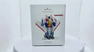 Unboxing 2017 Transformers Starscream Hallmark Keepsake Christmas Ornament