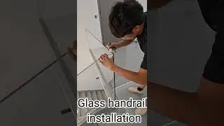 Установка стеклянных перил | @solderingelectronic