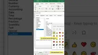 How to add emojis based on condition Excel #shorts