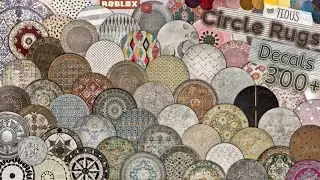 Decals Codes Circle Rugs | Decals Ids | Bloxburg ROBLOX