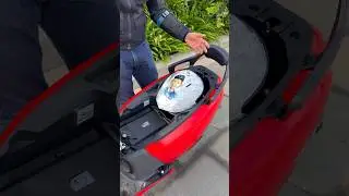 Can you name the scooters which can fit a full-size helmet?