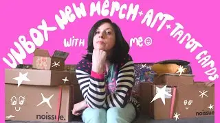 Unbox Merch, Art Prints, and Queer Tarot Cards with me 📦 super chill and chatty