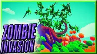 TABS - Zombie Invasion! Reality Break Campaign #1 with Zombie MODS GAMEPLAY