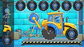 Farm Tractor Transport Puzzle Game for Kids - Growing Strawberry Game | Video HD