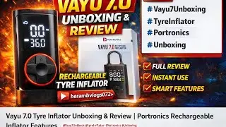 😱Vayu 7.0 Tyre Inflator Unboxing & Review | Must Have Gadget for Bike & Car