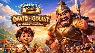 David y Goliat | Historia Bíblica Narrada para Niños | Alabanzas Kids 📖👦⚔️