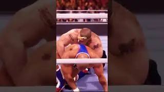 WWE 2K24 BrockLesnar vs Kurt Angle. #F5 through the table and #Suplexcity #wwe #2k24 #gaming