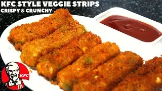 KFC Veg Strips - Crunchy Vegetable Snack Nuggets Recipe Cafe Style Cooking With Shalini