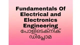 Fundamentals Of Electrical and Electronics Engineering |Polytechnic Diploma|model question Analysis