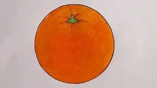How to draw a Orange easy drawing/Orange drawing/#fruit 