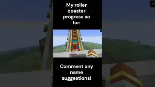 Minecraft Roller coaster so far  #minecraft