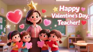 Our Teacher Is Our Valentine ❤️👩&zwj;🏫 | A Love Song by Kids